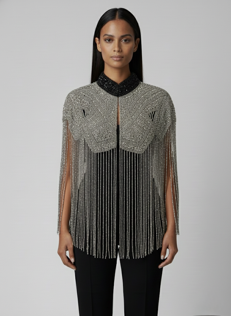 Liquid Steel Cape - Fierce and Chic