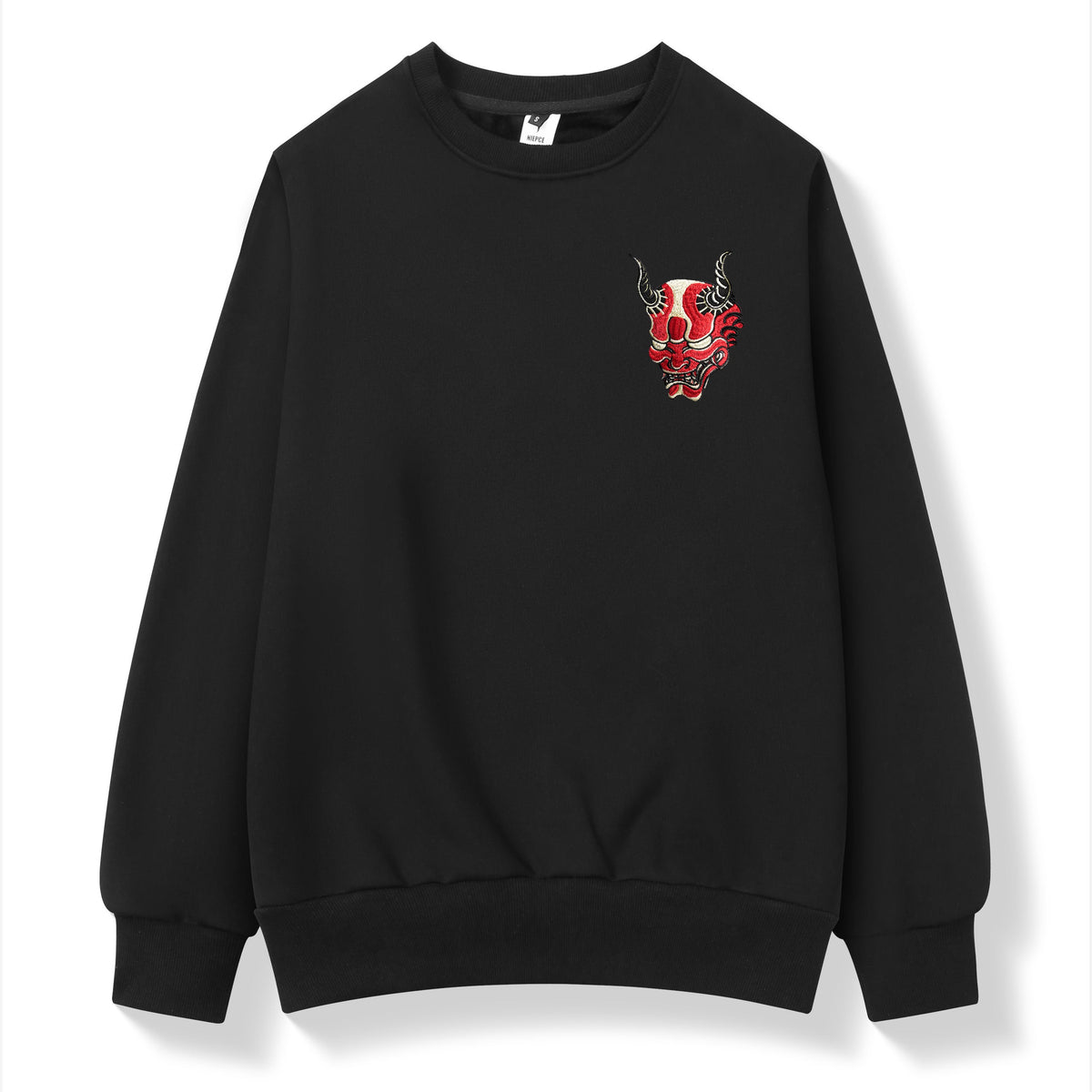 SW9060 Red Oni Embroidered Sweater - Fierce and Chic