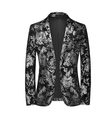 Four Seasons Men's Fashion Bronzing Suit Jacket - Fierce and Chic