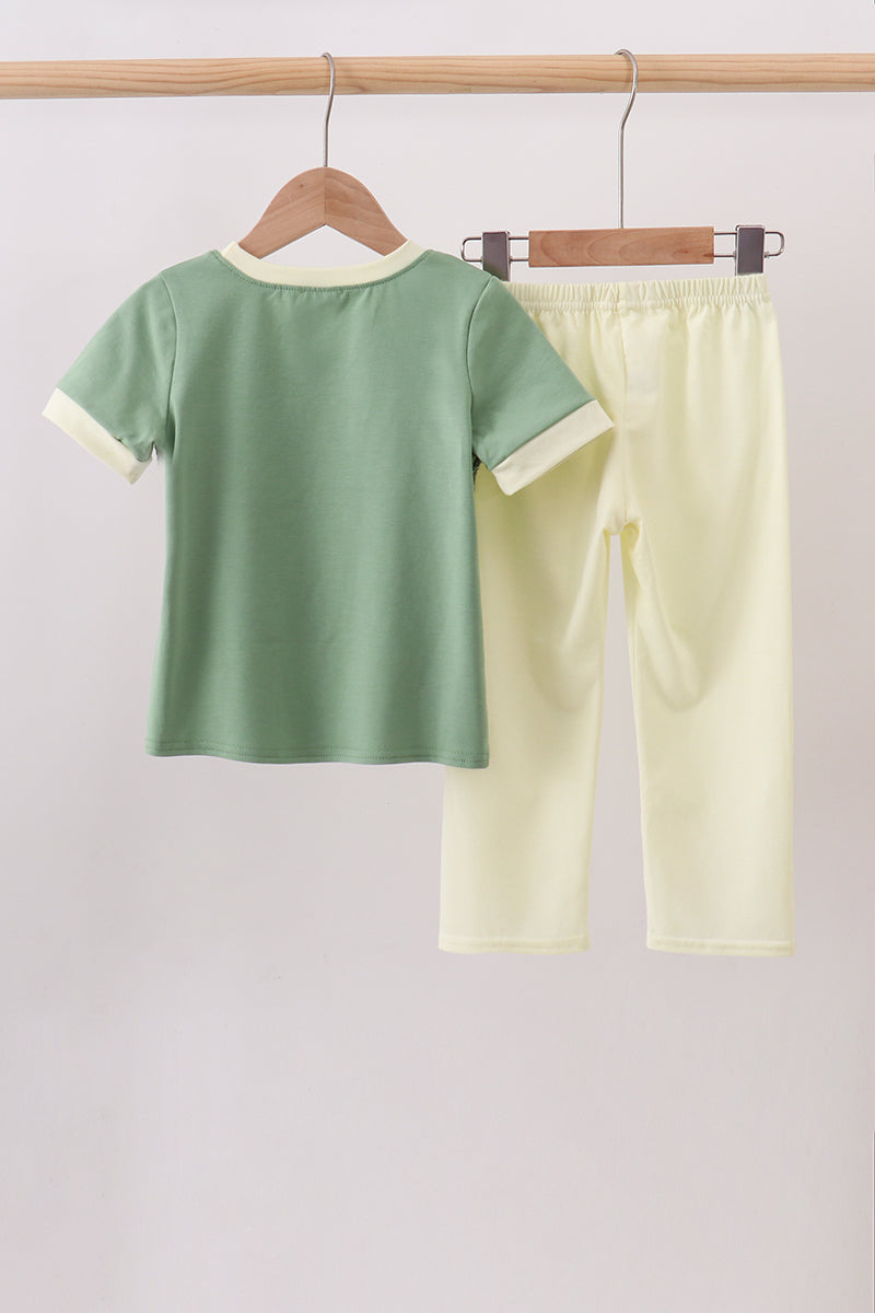 Sage smocked pants set - Fierce and Chic