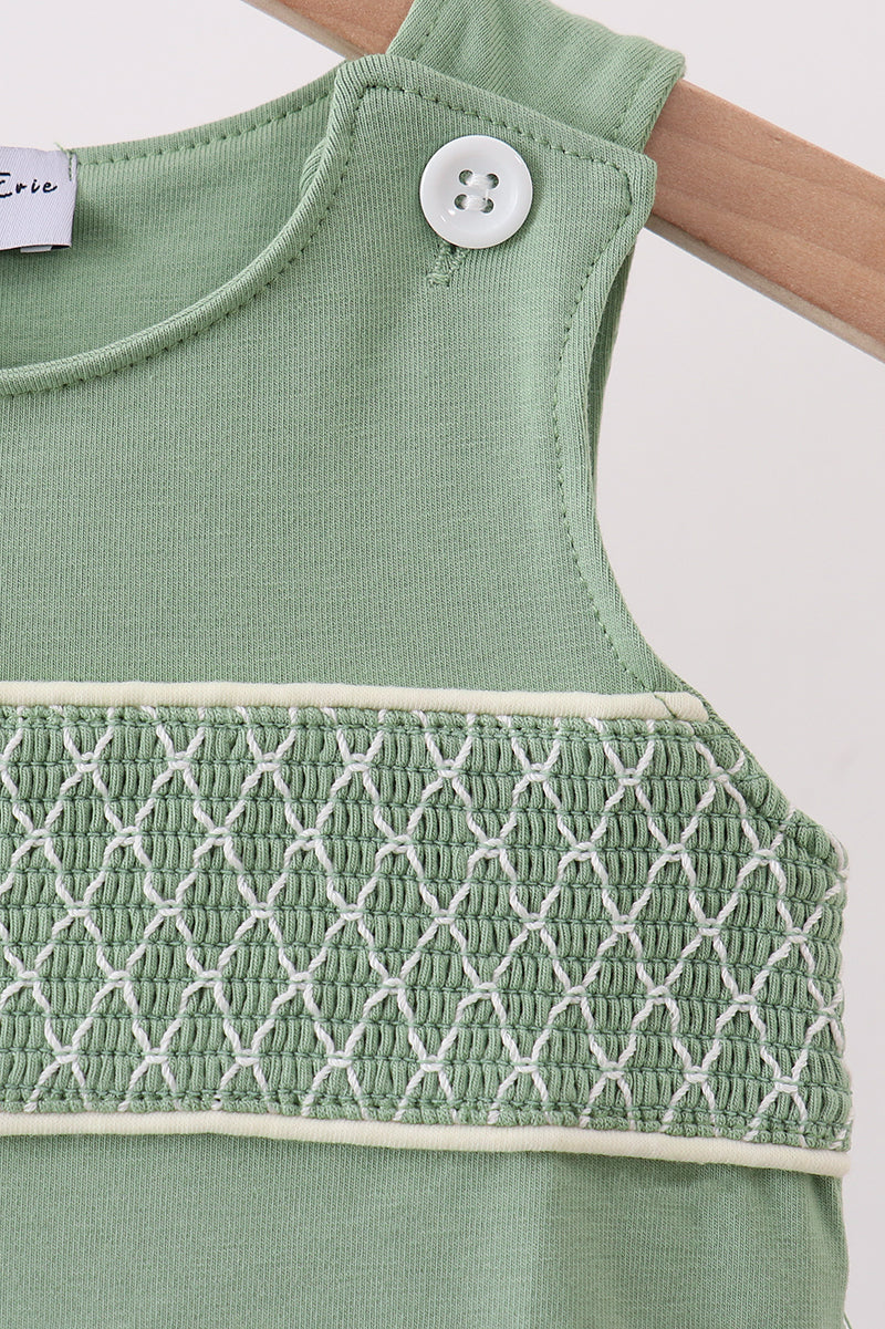 Sage smocked jon jon - Fierce and Chic