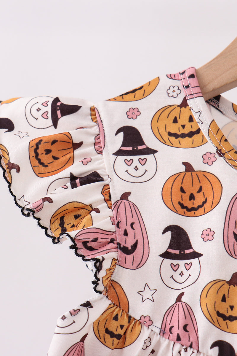 Pumpkin ruffle bloomer set - Fierce and Chic