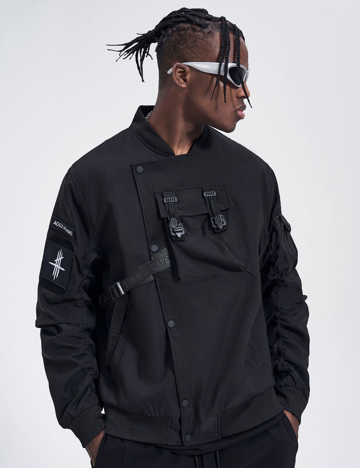 DuskJ6 Scar Slash Bomber Jacket - Fierce and Chic