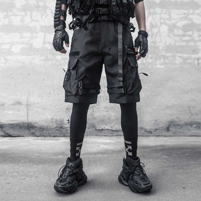 IBS429 Paratrooper Matte Black Shorts - Fierce and Chic