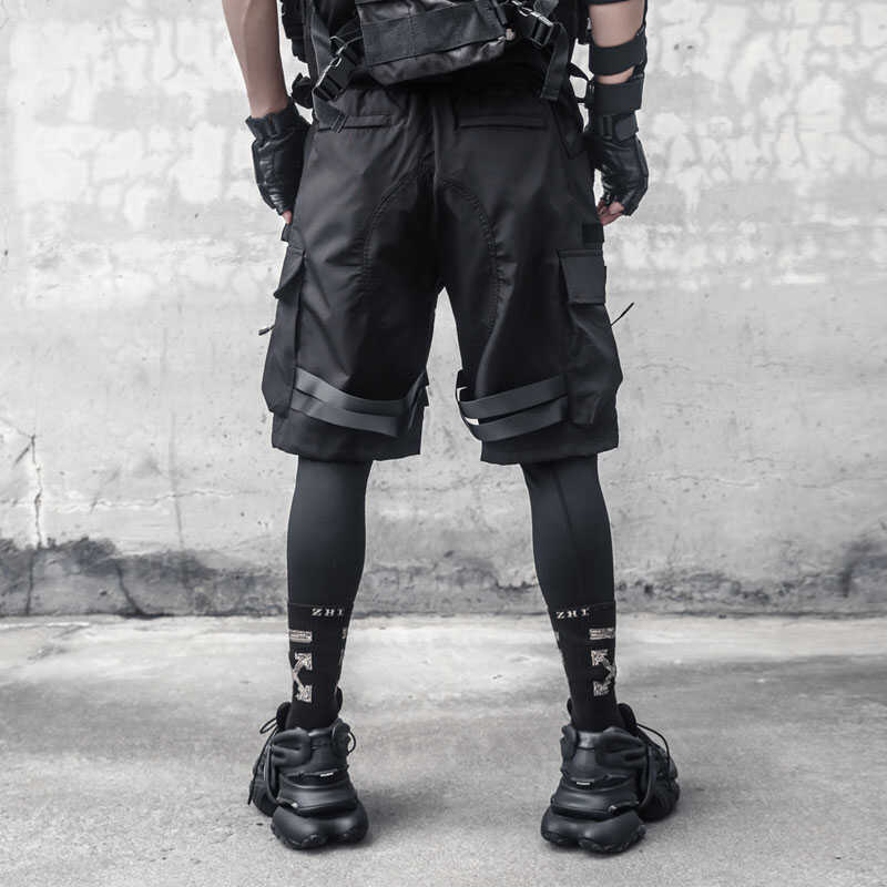 IBS429 Paratrooper Matte Black Shorts - Fierce and Chic