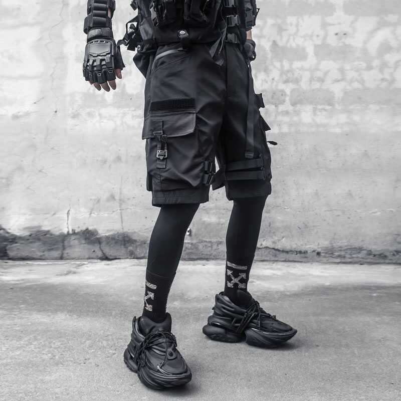 IBS429 Paratrooper Matte Black Shorts - Fierce and Chic