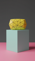 Flash Yellow Geometric Clutch