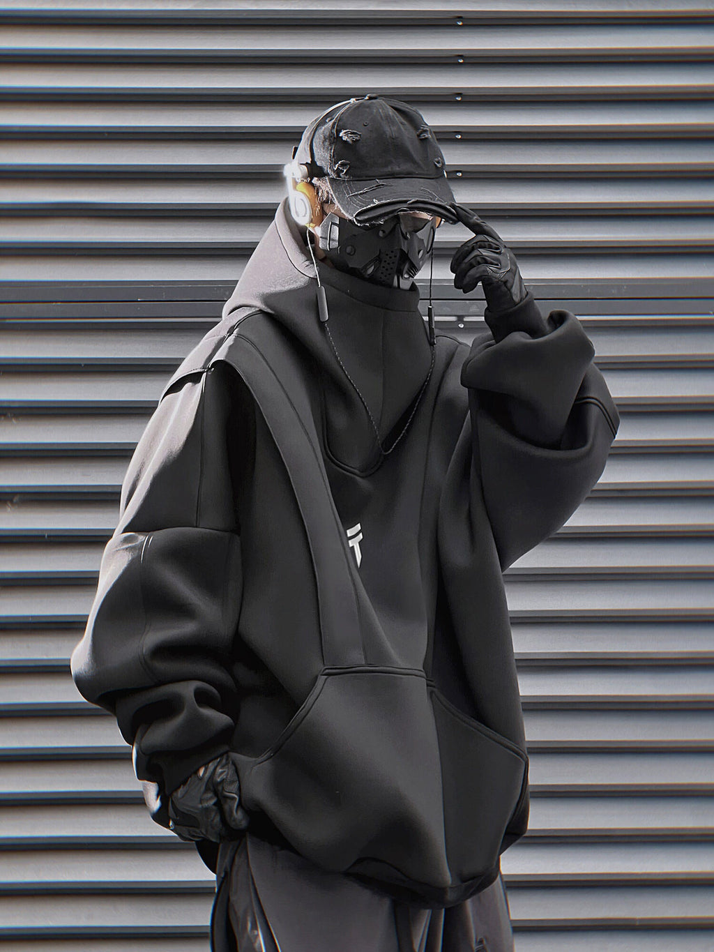 HiH50 Black Nexus Hoodie - Fierce and Chic
