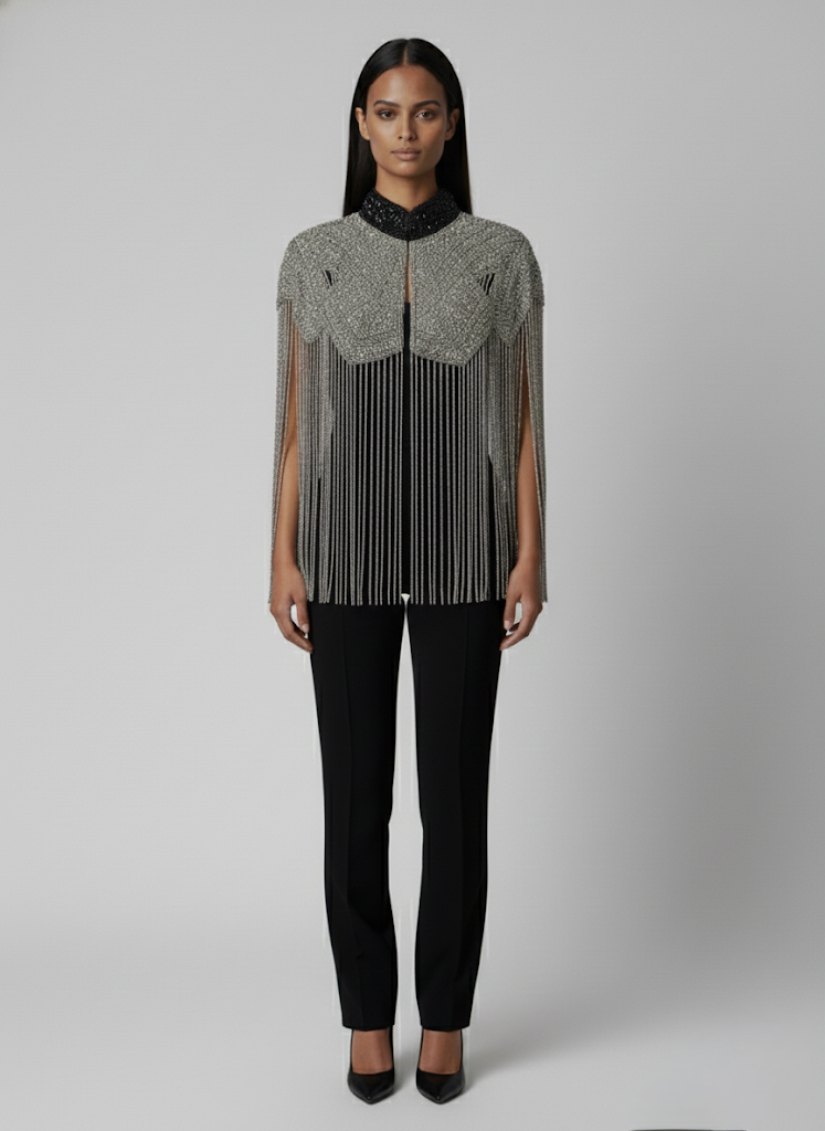 Liquid Steel Cape - Fierce and Chic