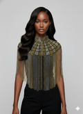 The Gilded Mosaic Cape - Fierce and Chic