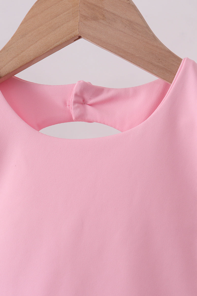 Pink scalloped active skorts set - Fierce and Chic