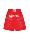 Double Pistols Embroidery Shorts - Fierce and Chic