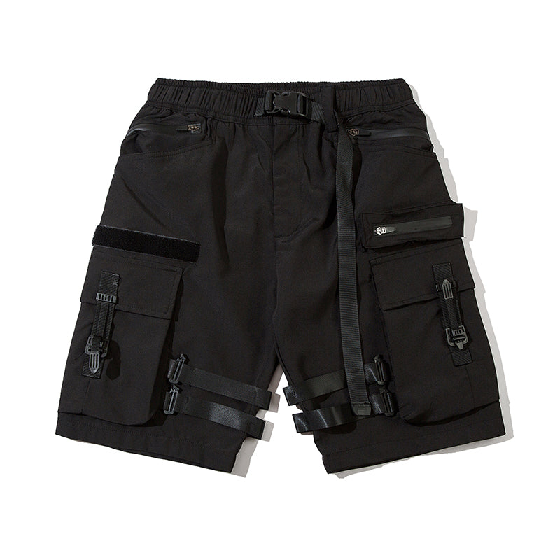 IBS429 Paratrooper Matte Black Shorts - Fierce and Chic