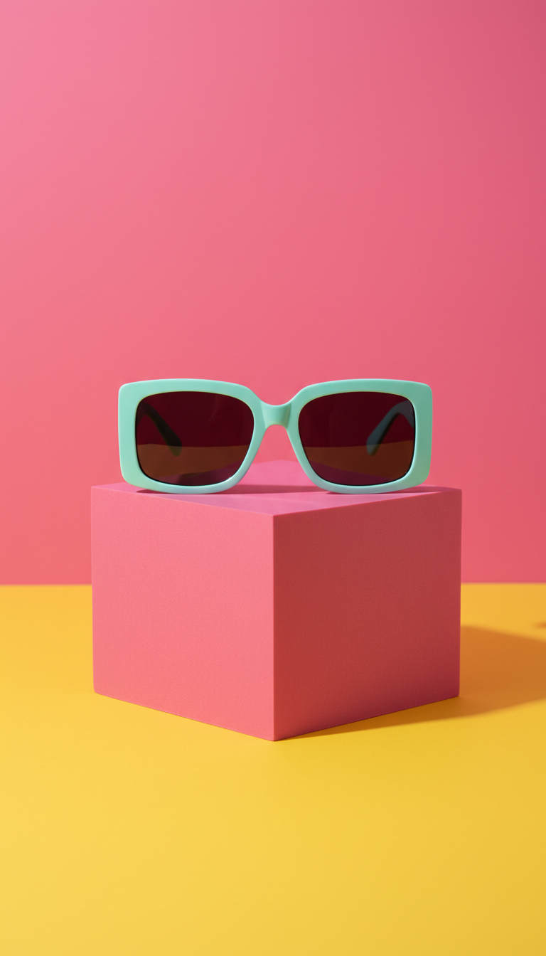Aqua Mint Oversized Sunglasses