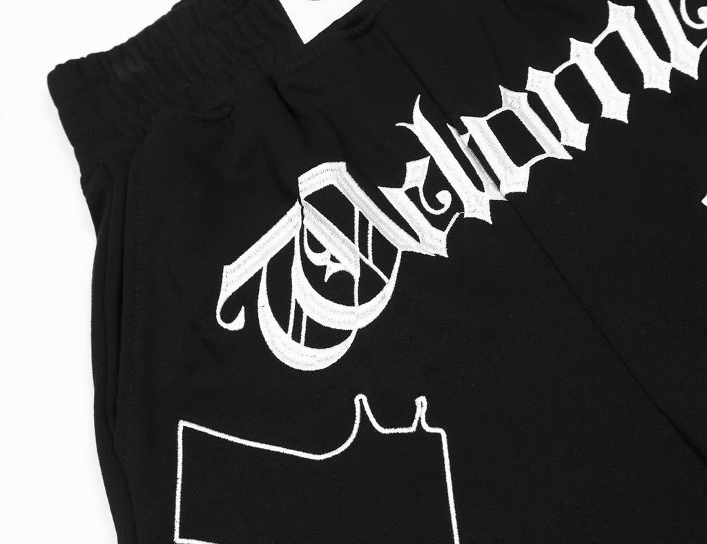Double Pistols Embroidery Shorts - Fierce and Chic