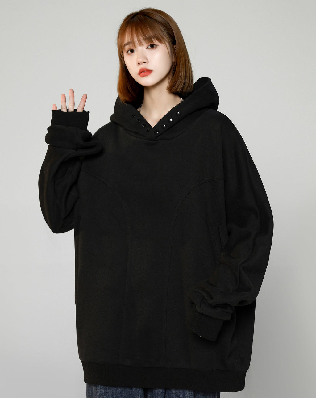 Women's Casual Hidden Hoodie - Fierce and Chic