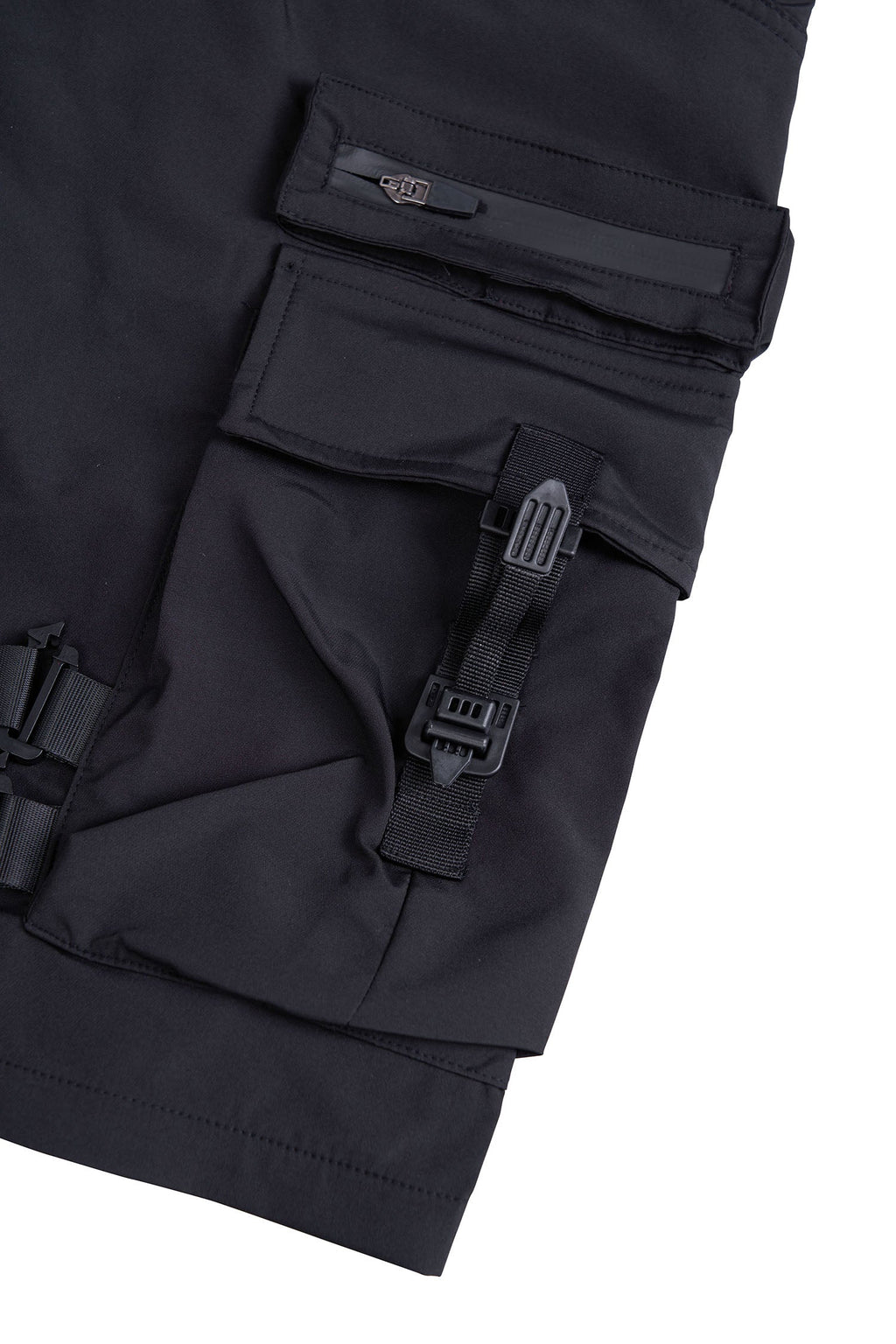 IBS429 Paratrooper Matte Black Shorts - Fierce and Chic