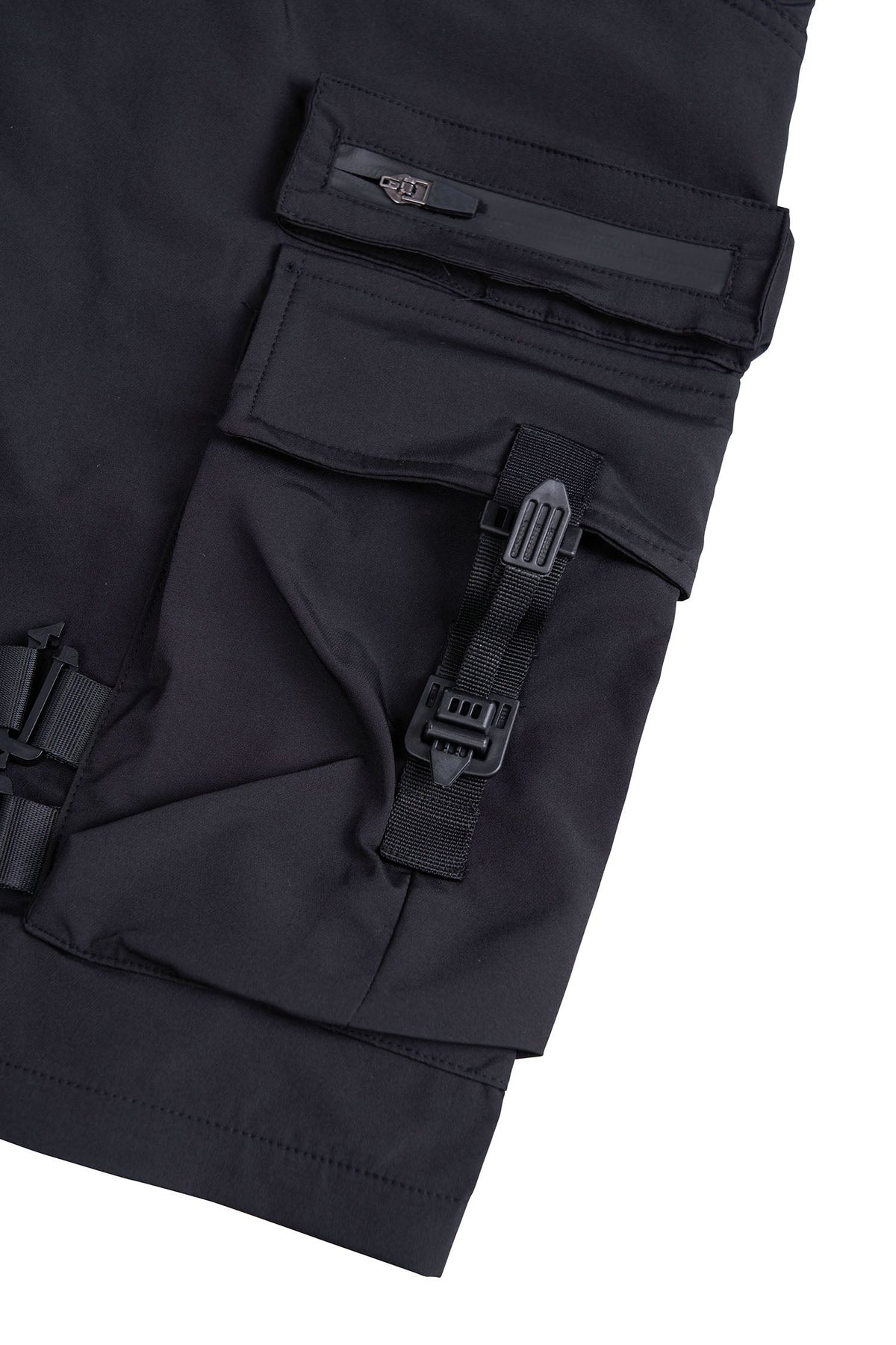 IBS429 Paratrooper Matte Black Shorts - Fierce and Chic