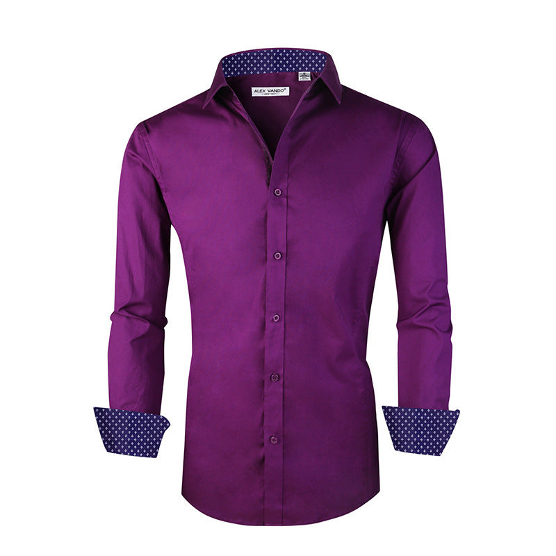 Men's Cotton Stretch Shirt Spring Autumn - Fierce and Chic