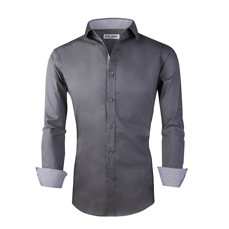 Men's Cotton Stretch Shirt Spring Autumn - Fierce and Chic