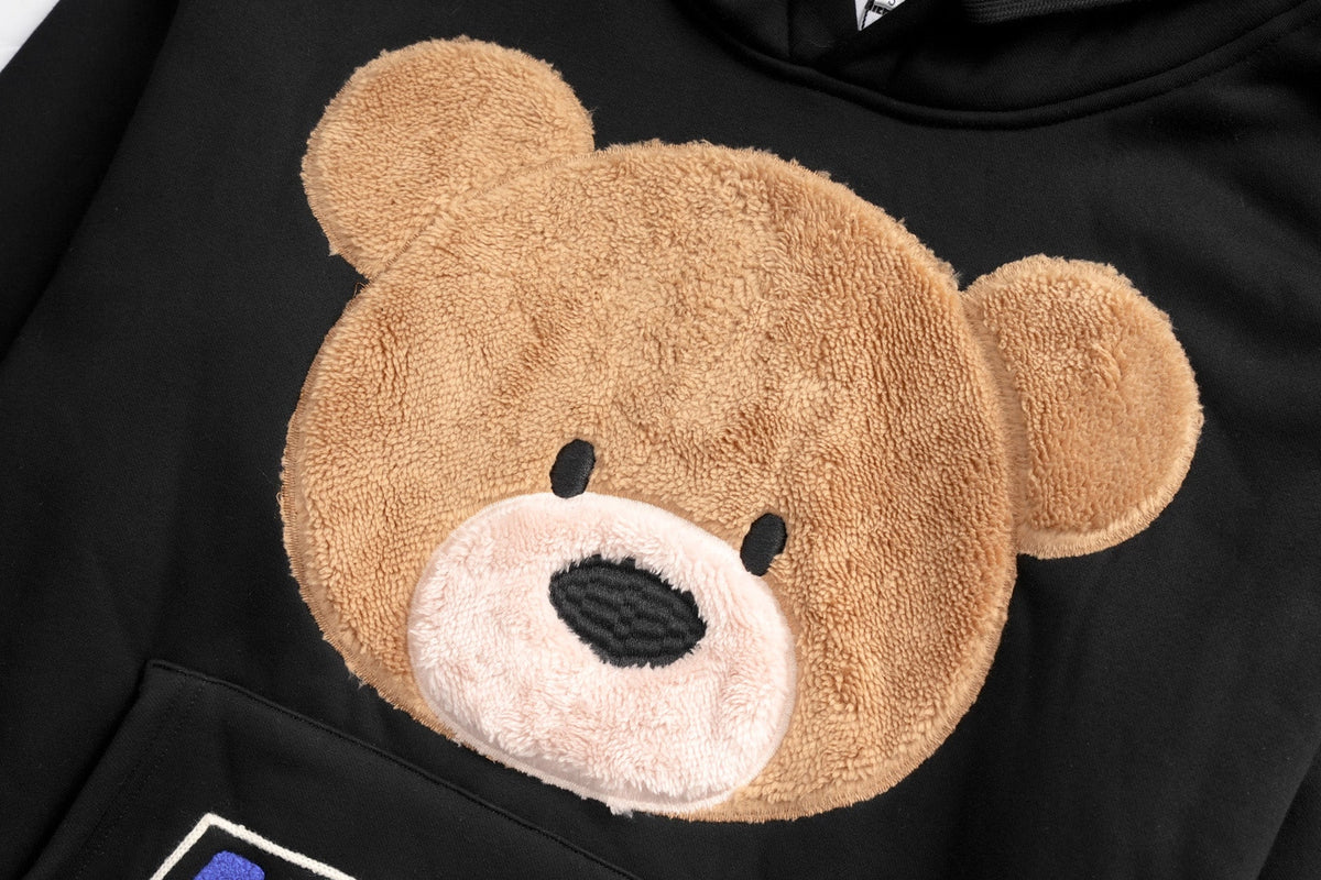 EXT369 Furry Teddy Hoodie - Fierce and Chic