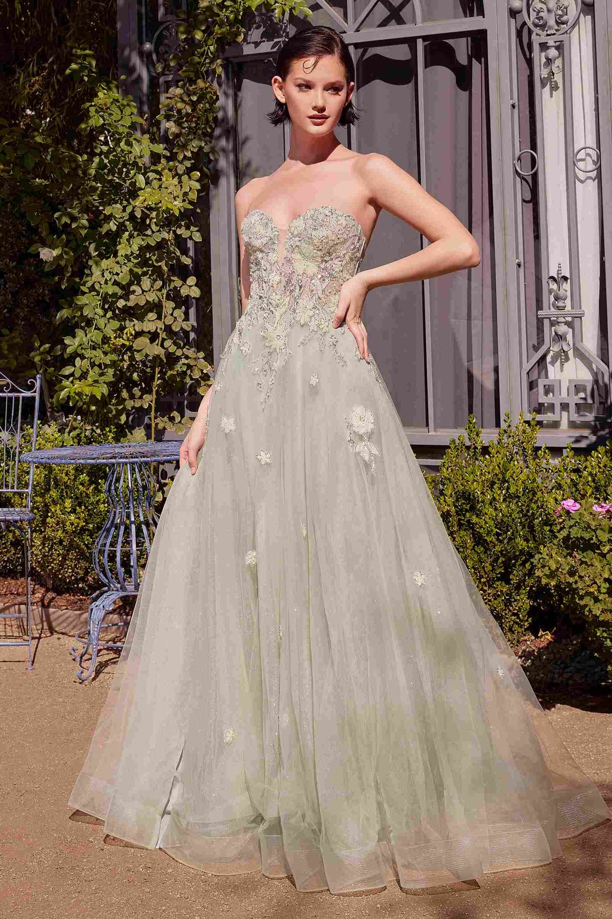 Andrea & Leo A1418 Dress Long Strapless A-Line Ball Gown - Fierce and Chic