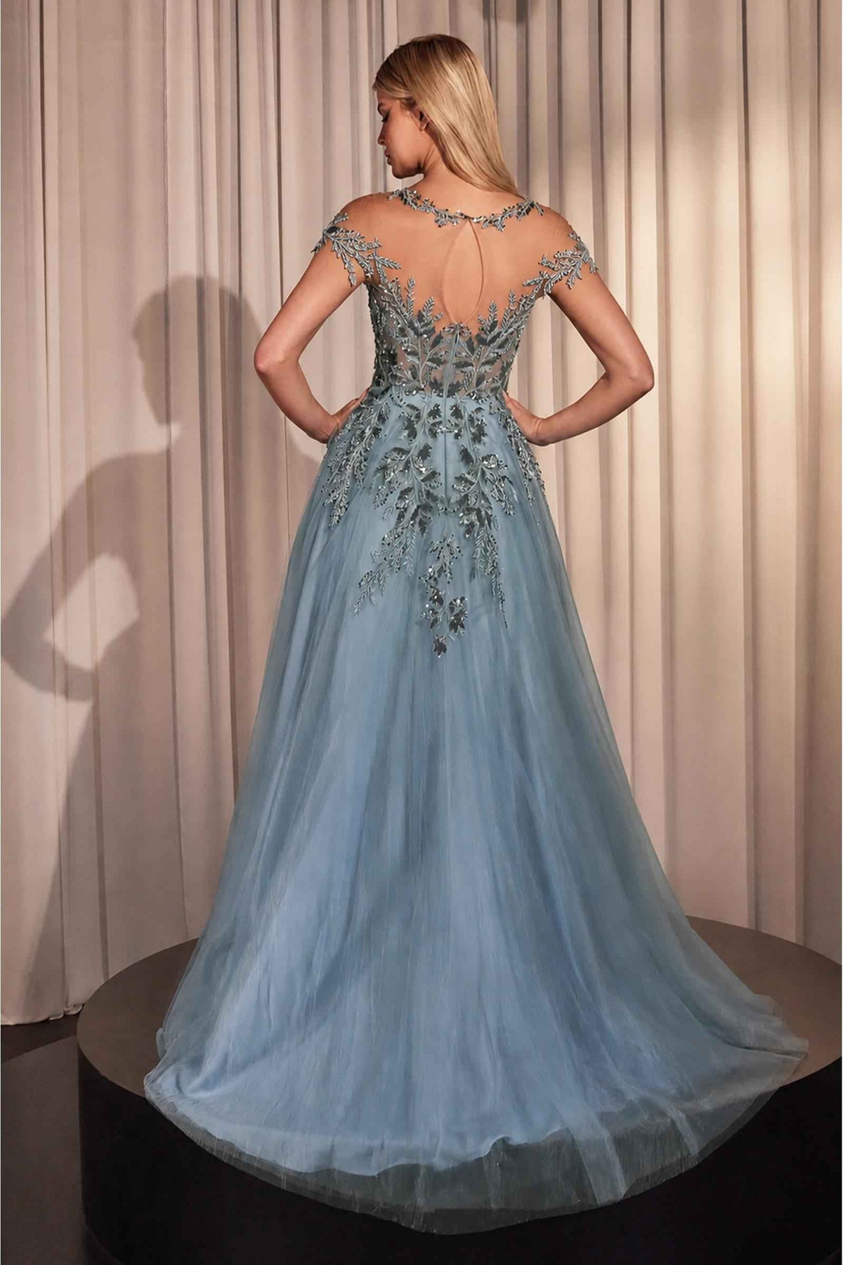 Andrea & Leo A1475 Cap Sleeve Mother of the Bride A-line Gown - Fierce and Chic