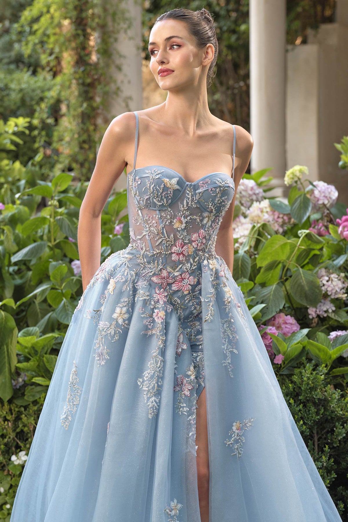 Andrea & Leo A1490 Whimsical Strapless Prom Ball Gown - Fierce and Chic