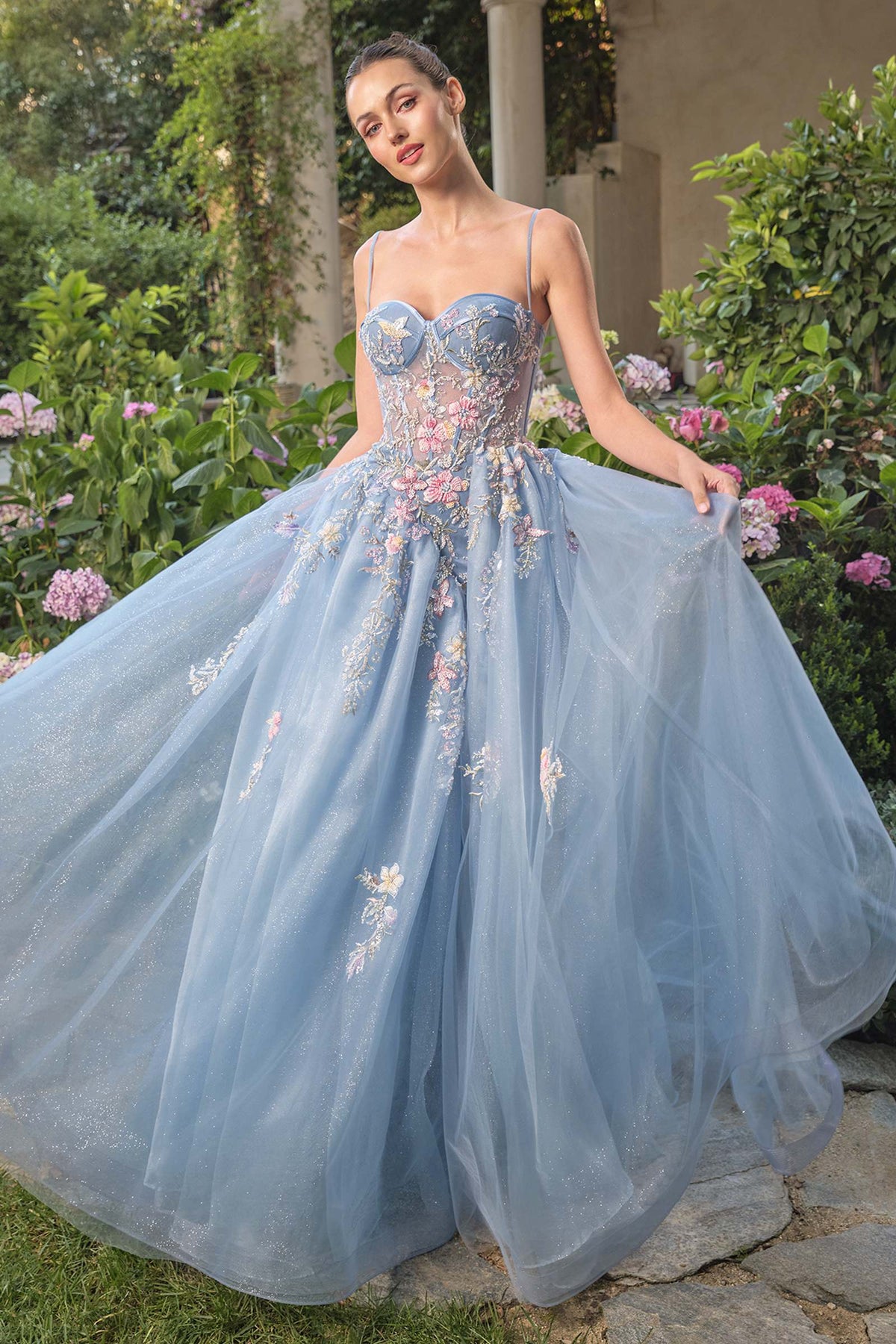 Andrea & Leo A1490 Whimsical Strapless Prom Ball Gown - Fierce and Chic