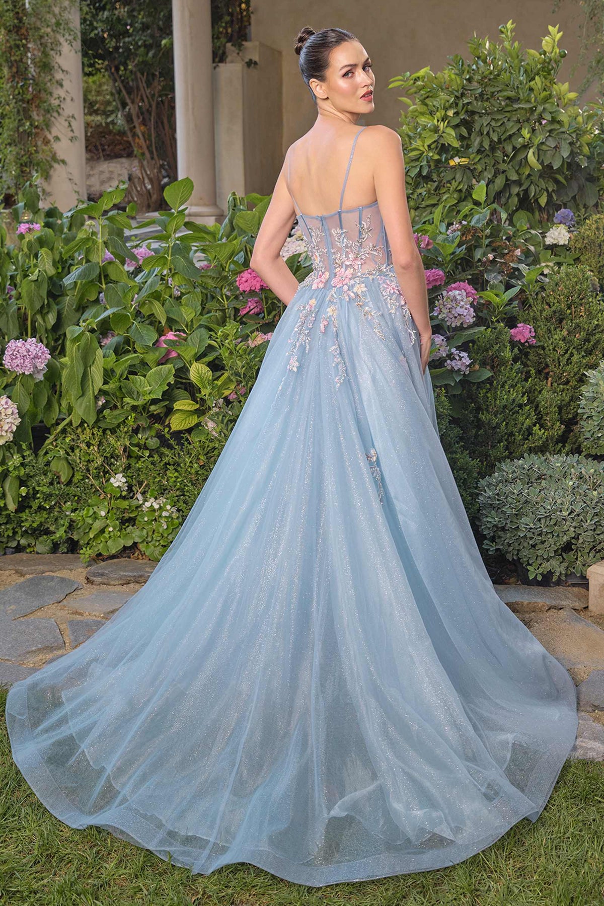 Andrea & Leo A1490 Whimsical Strapless Prom Ball Gown - Fierce and Chic