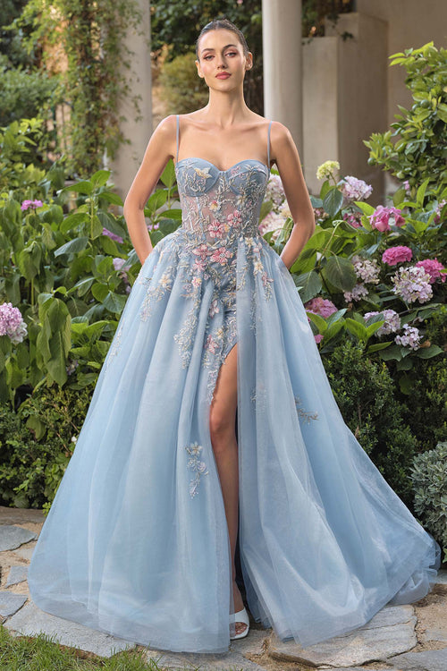 Andrea & Leo A1490 Whimsical Strapless Prom Ball Gown - Fierce and Chic
