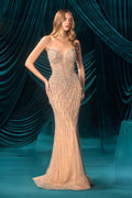 Andrea & Leo A1503 Pure Glamour Fitted Evening Gown - Fierce and Chic