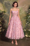 Andrea & Leo A1523 A-Line Tea Length Tea Party Dress - Fierce and Chic