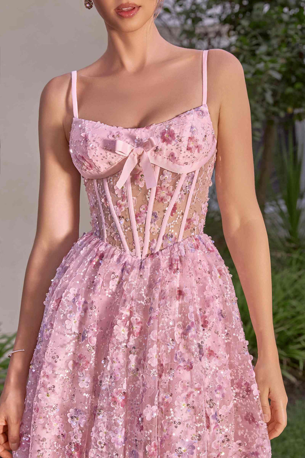 Andrea & Leo A1523 A-Line Tea Length Tea Party Dress - Fierce and Chic