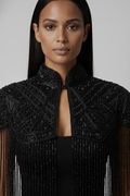 Noir Line Cape - Fierce and Chic