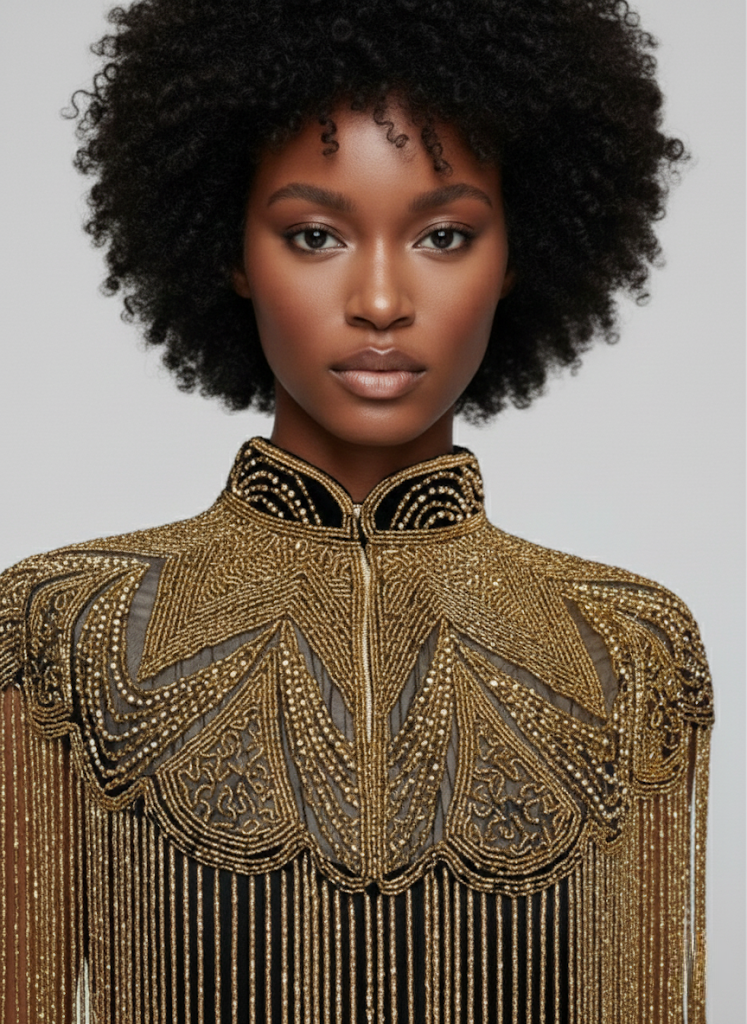 Golden Reverie Cape - Fierce and Chic