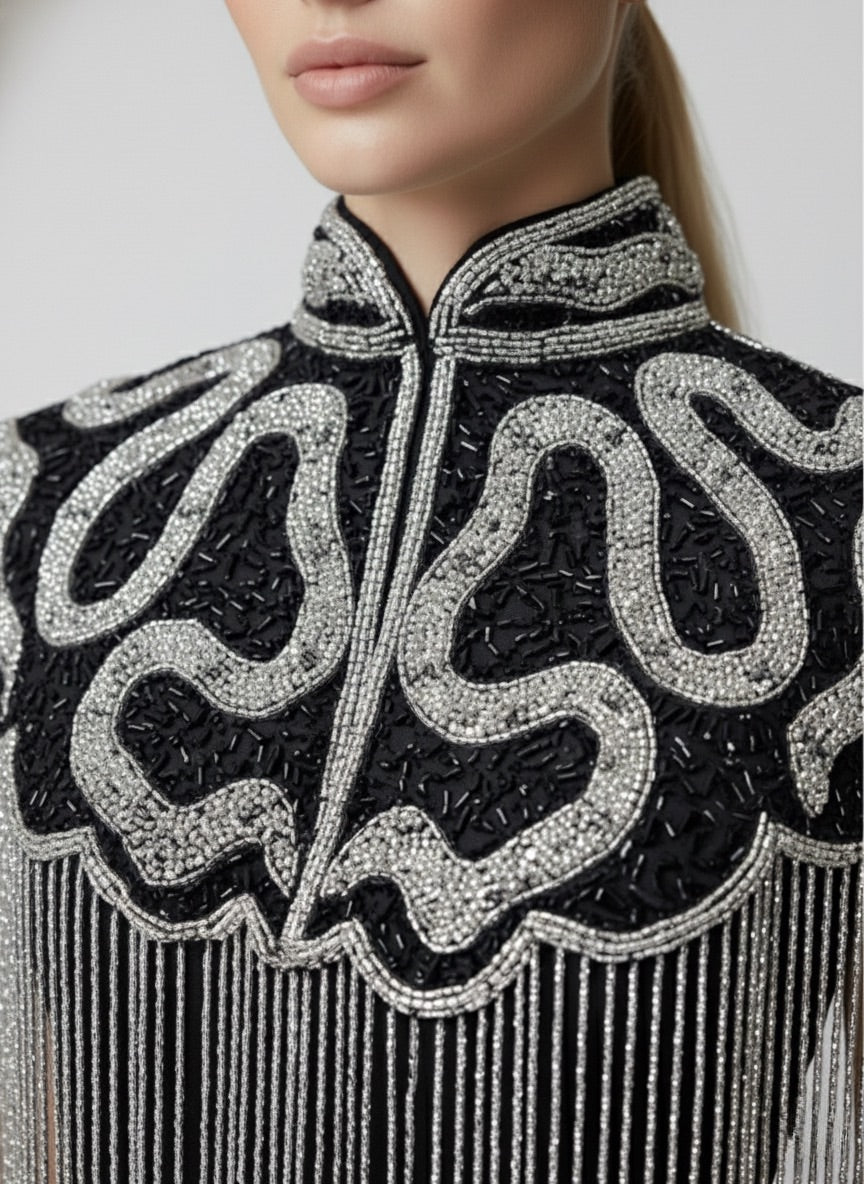 Noir Sovereign Cape - Fierce and Chic