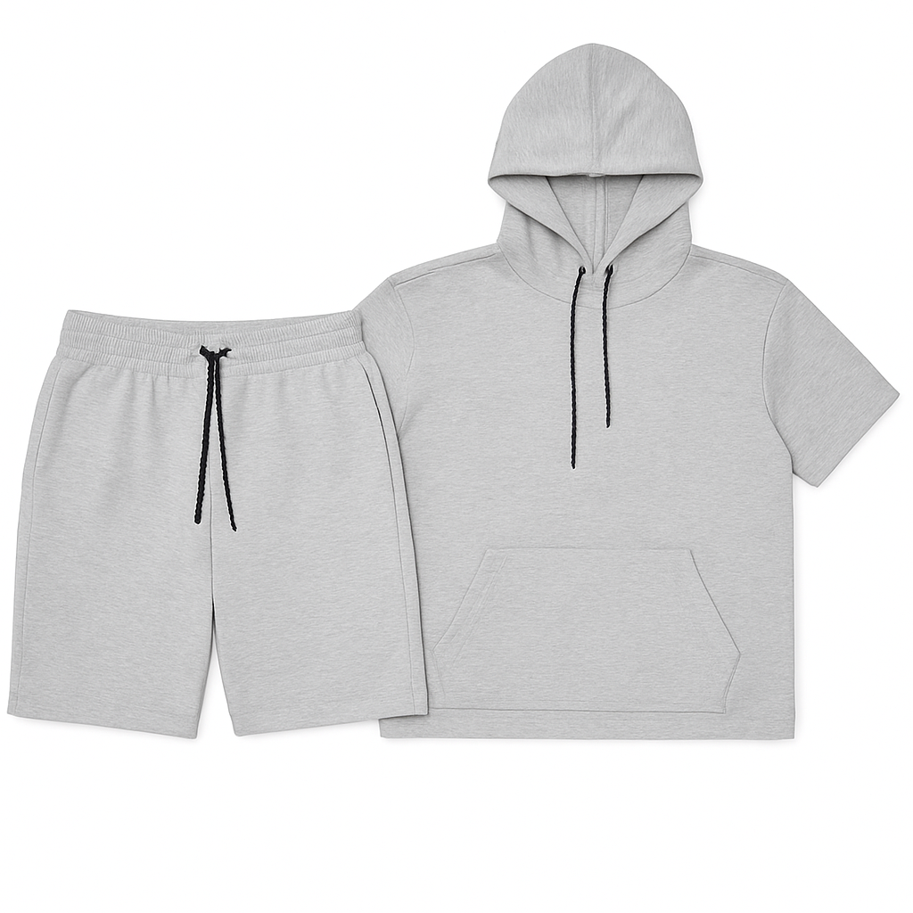 Men’s Core Short Sleeve Hoodie & Shorts Set - Fierce and Chic
