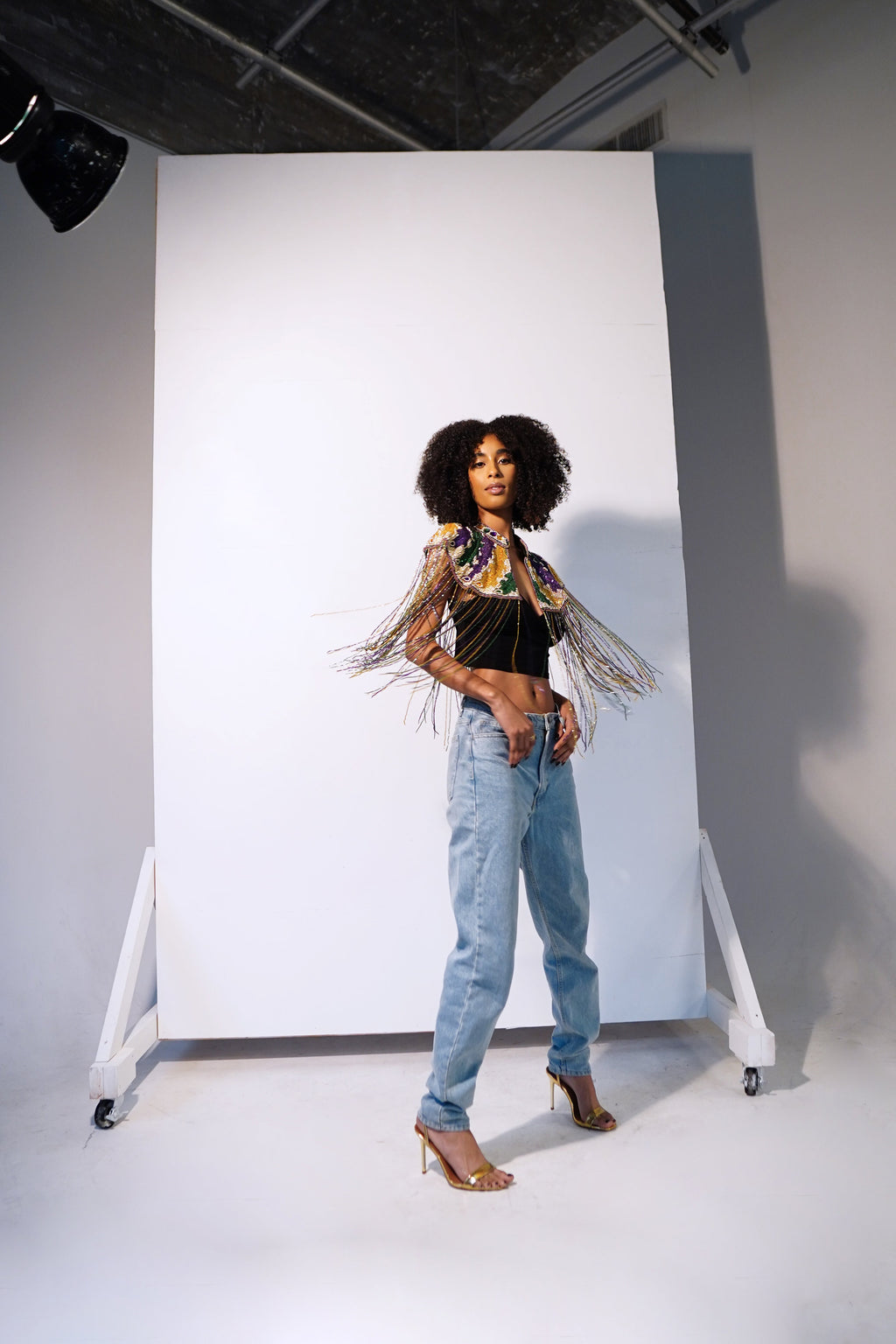 Big Chief Plume Cape - Fierce and Chic