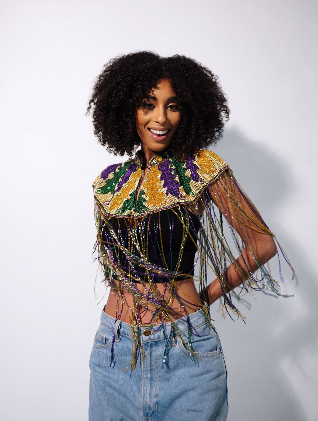 Big Chief Plume Cape - Fierce and Chic