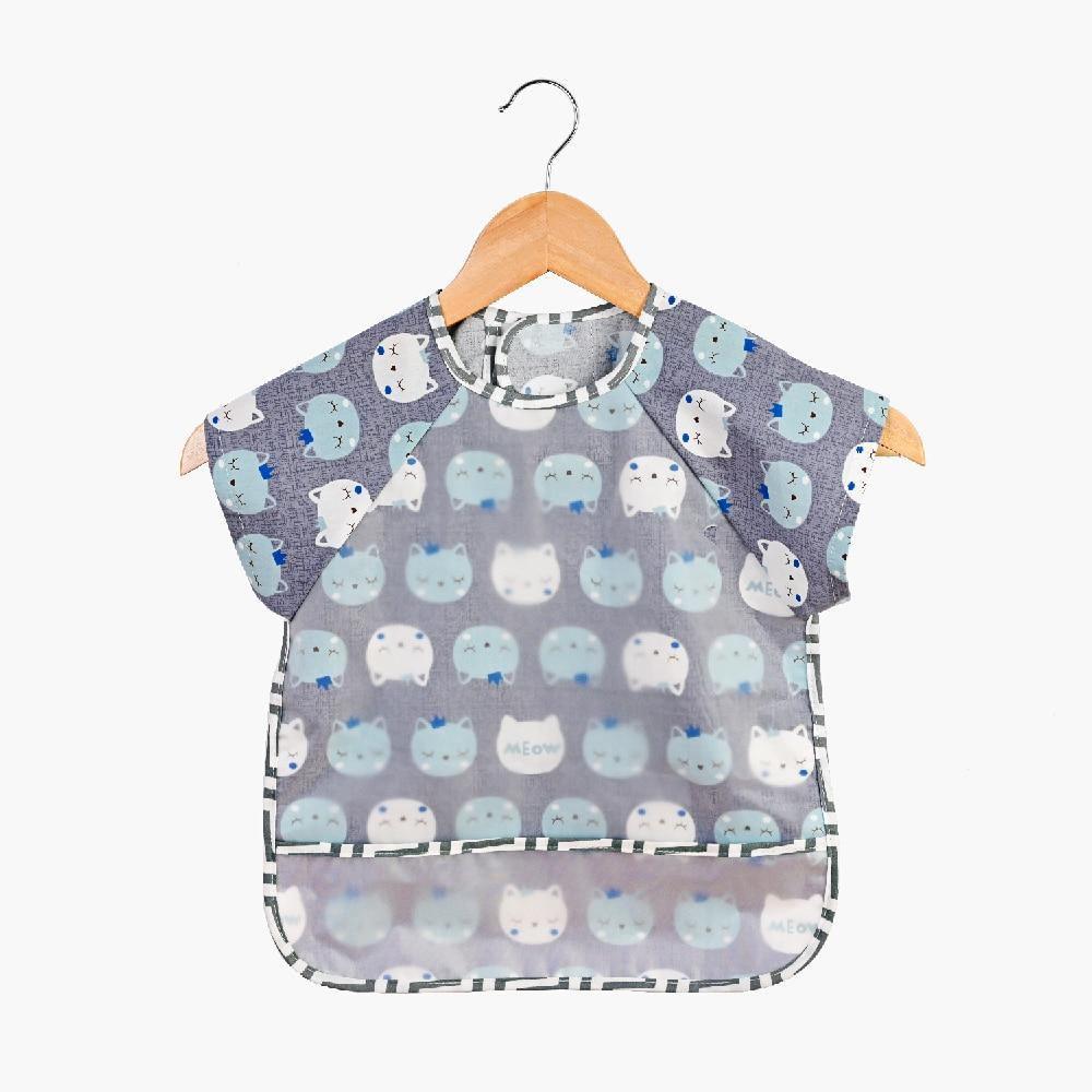 Baby Bibs Cotton Cartoon Children Accessories Short Sleeve Eco Friendly Waterproof Washable Clothing Bib for Kids - Fierce and Chic