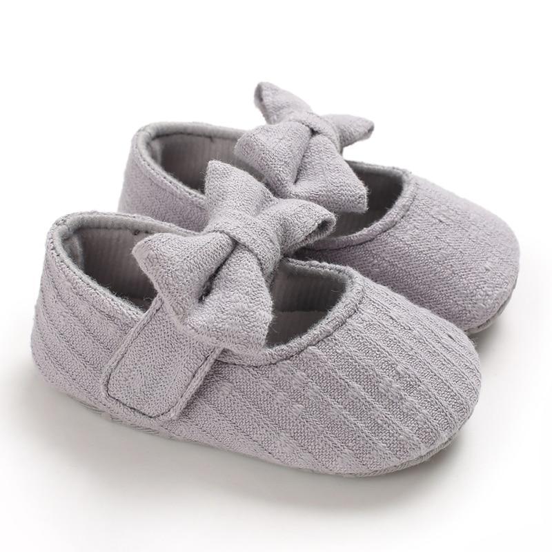 Baby Girls First Walkers Bow Knot Solid Soft Shoe Footwear For Baby Girl Breathable Shoes - Fierce and Chic