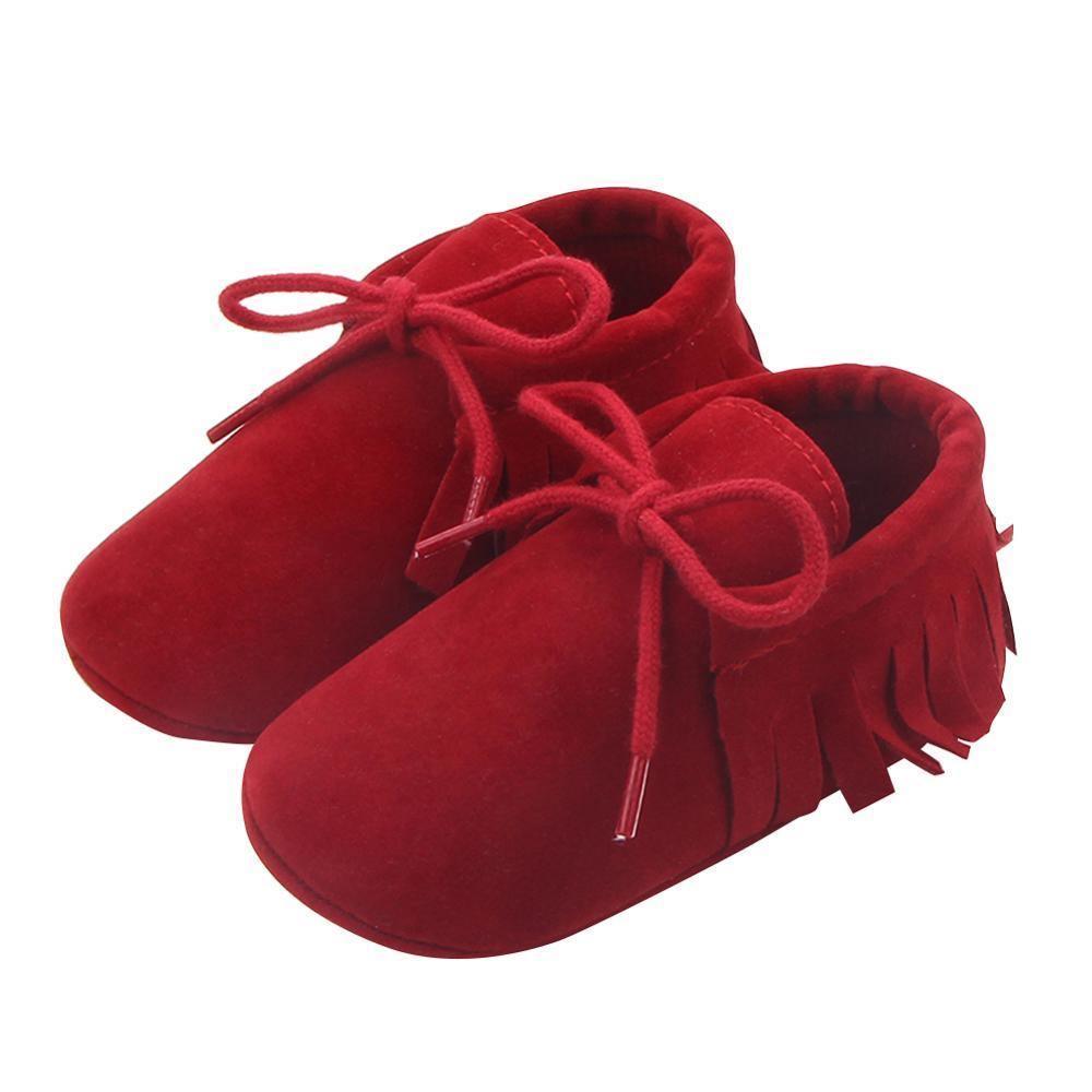 Newborn Baby Shoes Girls Boys Soft Warm Leather Prewalker Anti-slip Shoes Canvas Sports Sneakers Footwear Shoes - Fierce and Chic