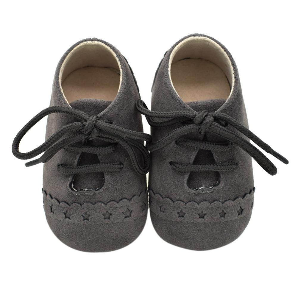 Newborn Baby Shoes Girls Boys Soft Warm Leather Prewalker Anti-slip Shoes Canvas Sports Sneakers Footwear Shoes - Fierce and Chic