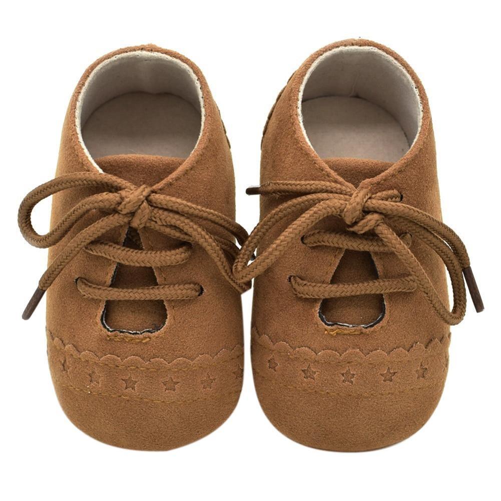 Newborn Baby Shoes Girls Boys Soft Warm Leather Prewalker Anti-slip Shoes Canvas Sports Sneakers Footwear Shoes - Fierce and Chic