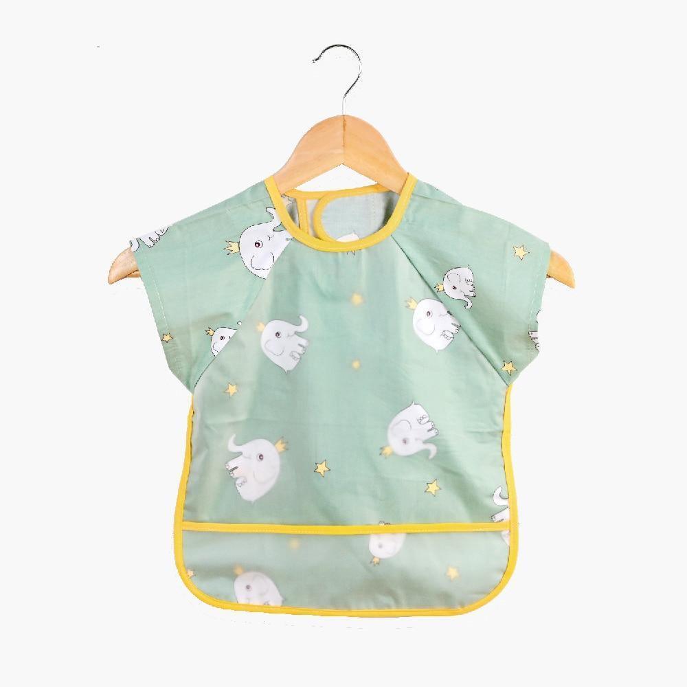 Baby Bibs Cotton Cartoon Children Accessories Short Sleeve Eco Friendly Waterproof Washable Clothing Bib for Kids - Fierce and Chic