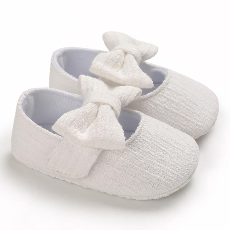 Baby Girls First Walkers Bow Knot Solid Soft Shoe Footwear For Baby Girl Breathable Shoes - Fierce and Chic