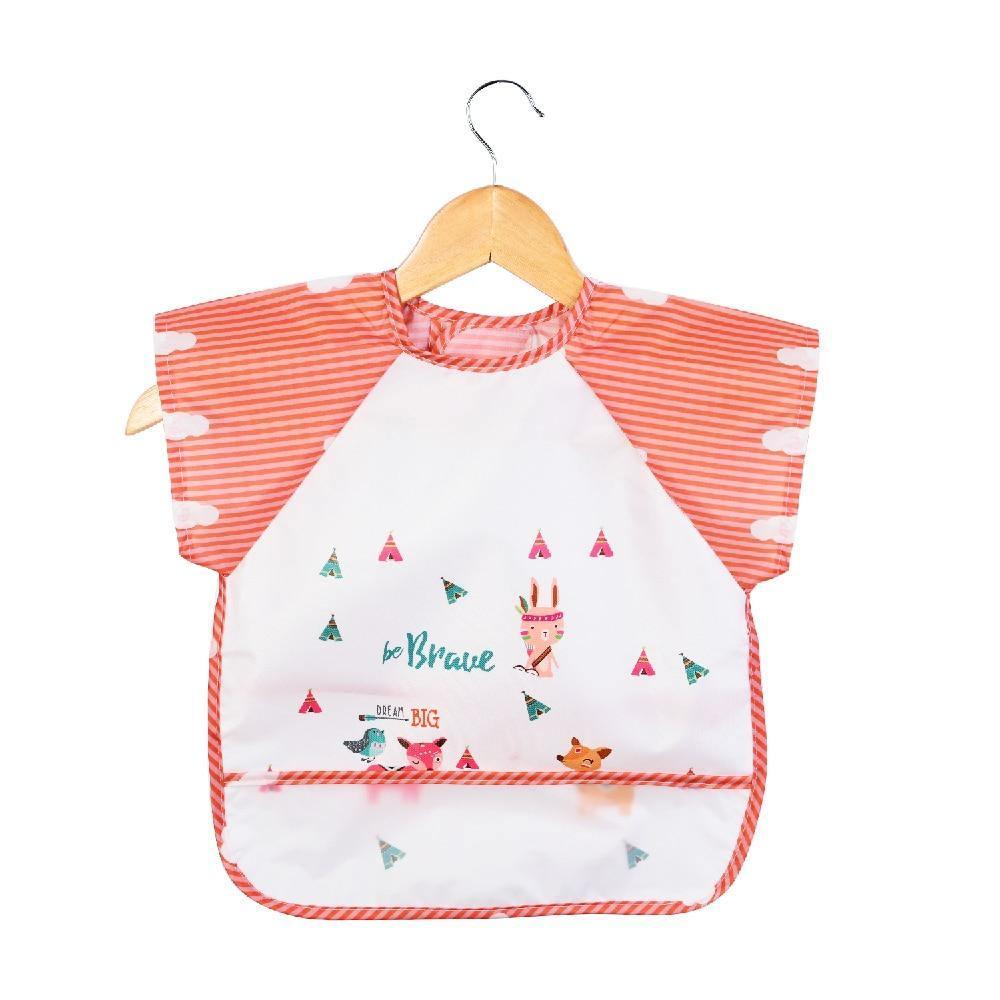 Baby Bibs Cotton Cartoon Children Accessories Short Sleeve Eco Friendly Waterproof Washable Clothing Bib for Kids - Fierce and Chic