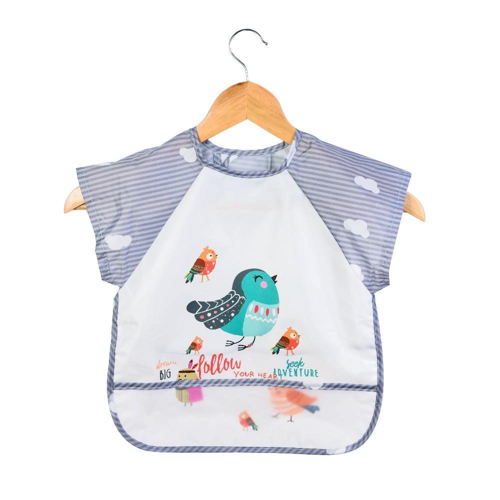 Baby Bibs Cotton Cartoon Children Accessories Short Sleeve Eco Friendly Waterproof Washable Clothing Bib for Kids - Fierce and Chic
