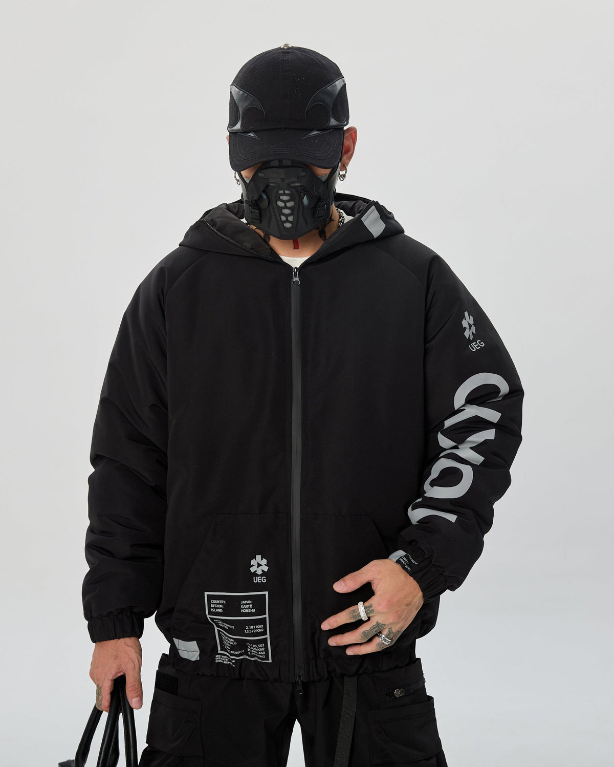 IB433 Black Winter Tokyo Parka Jacket - Fierce and Chic